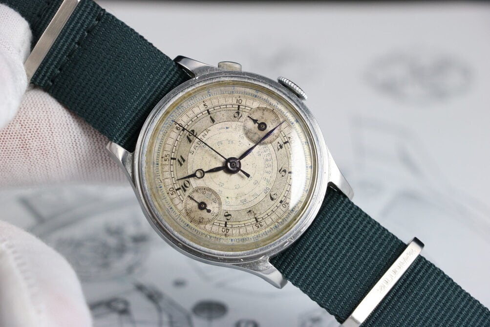 SABINA MONOPUSHER CHRONOGRAPH | HAHN LEVER COLUMN WHEEL | 38MM
